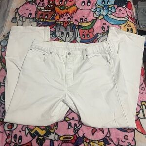 White Levi 569 jeans